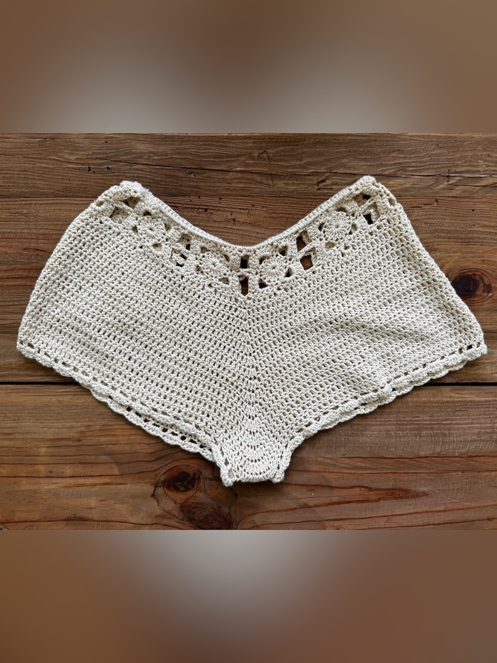 Crochet Shorts - Cream